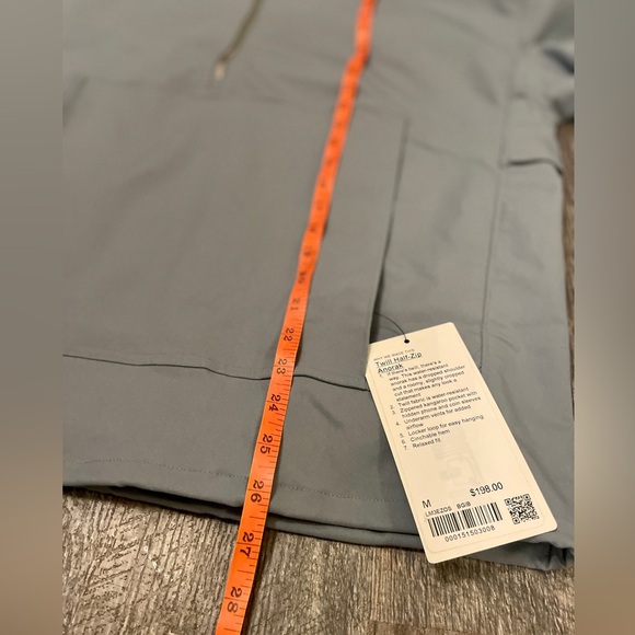 Lululemon Men’s Half Zip Twill Anorak Rain Jacket - Brand New with Tags, XL - Picture 7 of 13